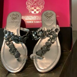 VINCE CAMUTO EMBELLISHED SANDALS 8B. NEVER WORN. No box
